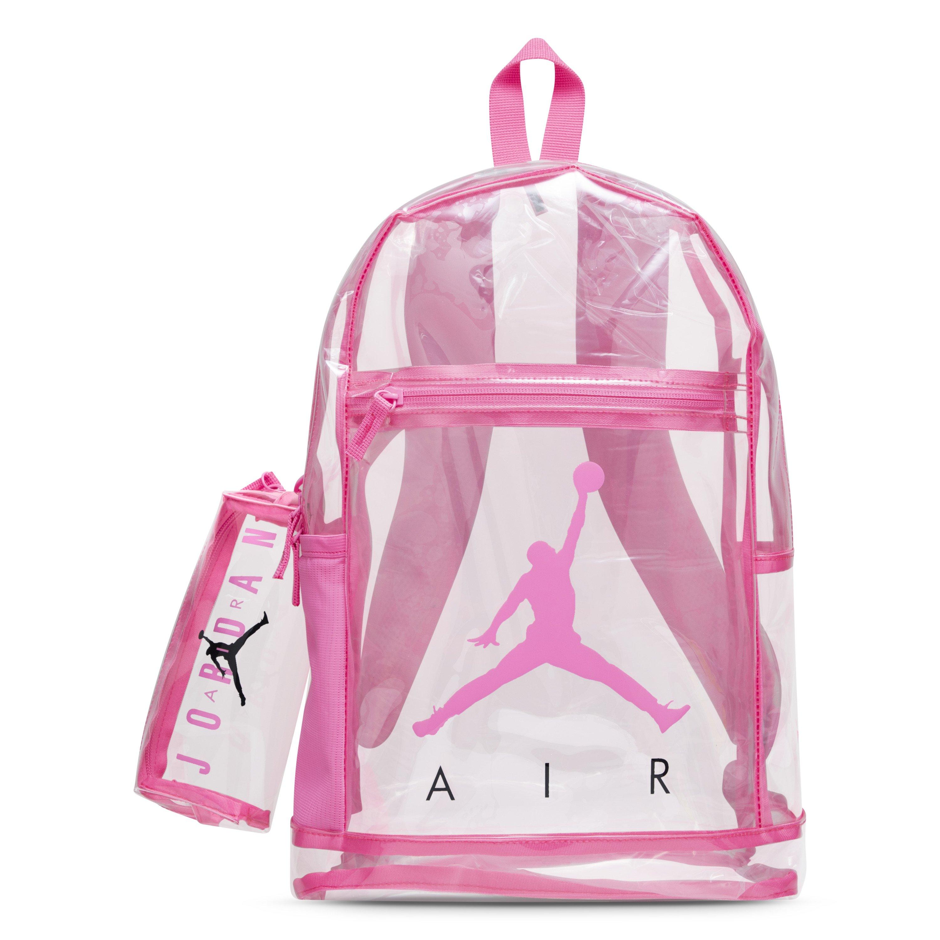 Jordan Clear Backpack - Pink - CLEAR